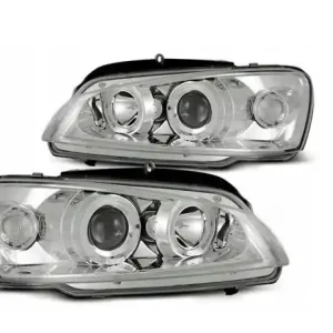 LAMPY REFLEKTORY PEUGEOT 106 96-03 RINGI CHROME Zwrot pieniędzy