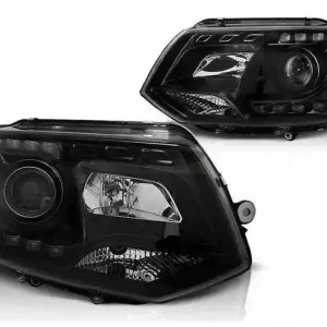 Szybka dostawa Lampy reflektory nowe Vw T5 10-15 black led drl
