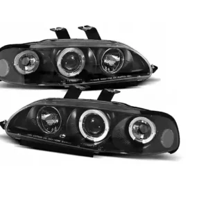 Darmowa dostawa Lampy Reflektory Honda Civic 92-95 4d Ringi Black