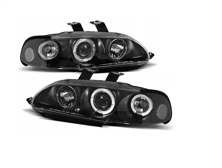 Darmowa dostawa Lampy Reflektory Honda Civic 92-95 4d Ringi Black