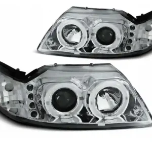 Lampy Reflektory Ford Mustang 98-04 Ringi Chrome Bezpieczna płatność