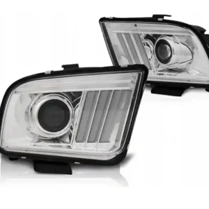 Darmowa dostawa Lampy Reflektory Ford Mustang 04-09 Chrome Led Bar