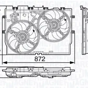 Wentylator MAGNETI MARELLI 069422584010 Rabat