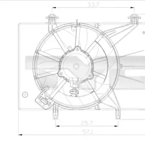 Wentylator TYC 810-0043 Oryginalny
