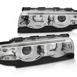 Lampy Reflektory Bmw E38 94-01 Ringi 3d Led Chrome Oryginalny