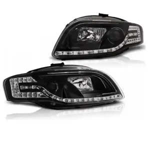 Promocja Lampy Reflektory Audi A4 B7 04-08 Led Tube Black