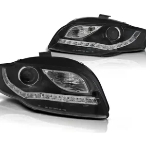 Lampy Reflektory Audi A4 B7 04-08 Led Tube Black Zwrot pieniędzy