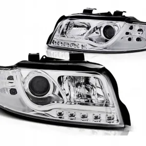 Bezpieczna płatność Lampy reflektory Audi A4 B6 00-04 led tube chrome