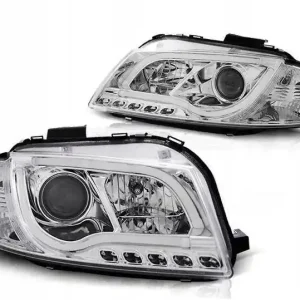 Lampy reflektory Audi A3 8p 03-08 led tube chrome Niska cena