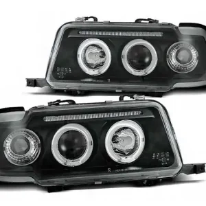 Szybka dostawa Lampy Reflektory Audi 80 B4 91-96 Ringi Black