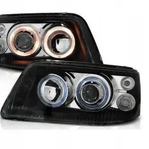 Bezpieczna płatność Lampy przednie reflektory VW T5 angel eyes black F