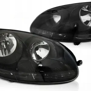 Autentyczny Lampy przednie reflektory VW GOLF V 5 03-09 BLACK