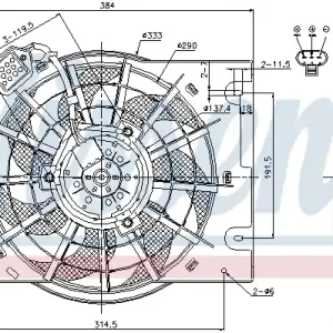 Wentylator NISSENS 85186 Popularny