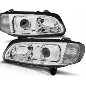 Lampy przednie reflektory Opel Omega B CHROM socze Ekspresowa dostawa