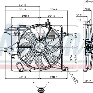 Wyprzedaż Wentylator NISSENS 85252