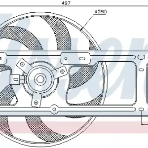 Wentylator NISSENS 85254 Rabat