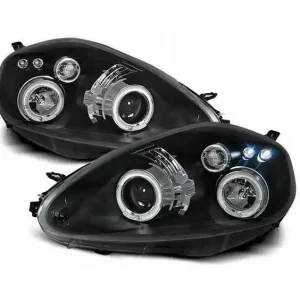 Lampy przednie reflektory Fiat Grande Punto BLACK Ekspresowa dostawa