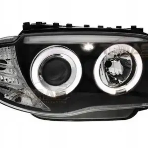 Lampy przednie reflektory BMW E87 E81 Ringi Black Tani