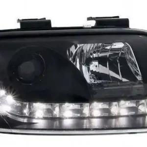Bezpieczna płatność Lampy przednie reflektory Audi A6 Czarne DAYLIGHT