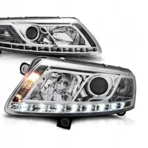 Kup teraz Lampy przednie reflektory Audi A6 C6 CHROM XENON h