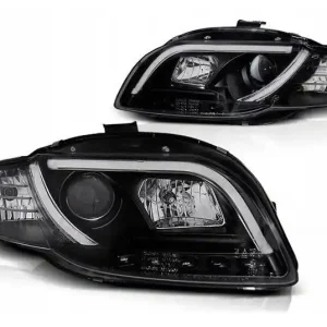 Lampy przednie reflektory Audi A4 B7 BLACK TUBE Ekspresowa dostawa