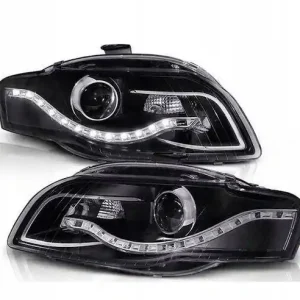 Zwrot pieniędzy Lampy przednie reflektory Audi A4 B7 BLACK DAYLIGH