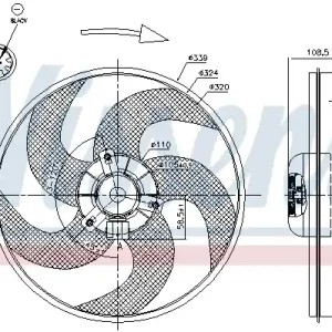Wentylator NISSENS 85672 Wyprzedaż