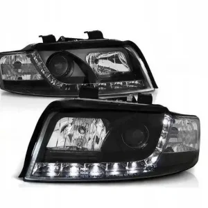 Najlepsza cena Lampy przednie reflektory Audi A4 B6 BLACK DAYLIGH