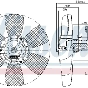 Wentylator NISSENS 85679 Wysoka jakość