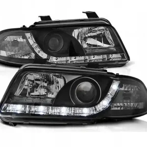 Promocja Lampy przednie reflektory Audi A4 B5 BLACK DAYLIGH