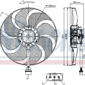 Wentylator NISSENS 85690 Premium