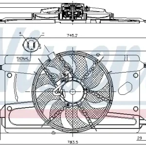 Premium Wentylator NISSENS 85697