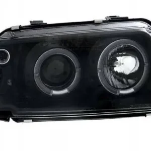 Lampy przednie reflektory A3 BLACK SOCZEWKI + RING Szybka dostawa