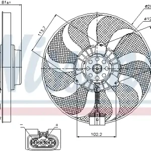 Wentylator NISSENS 85715 Wyprzedaż