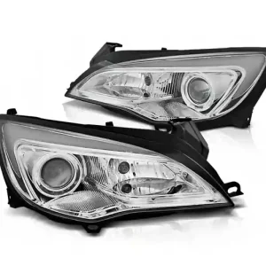 Darmowa dostawa Lampy Przednie Opel Astra J 10-15 Tube Light Chrom