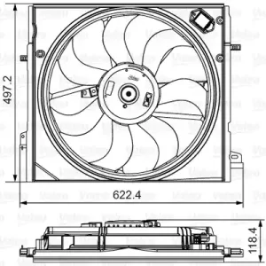 Wentylator VALEO 698582 Niska cena
