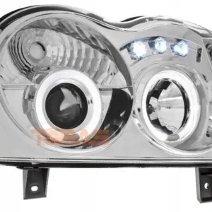 Premium Lampy przednie Jeep Grand Cherokee WK Soczewki chr