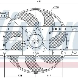 Wentylator NISSENS 85499 Tani