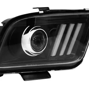 Lampy przednie Ford Mustang 04-09 tube light black Tylko dziś