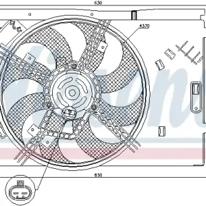 Oryginalny Wentylator NISSENS 85564