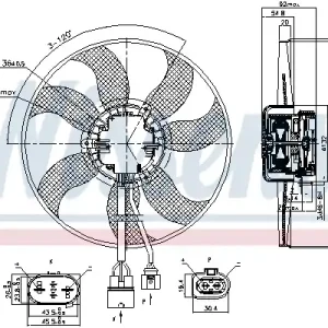 Oryginalny Wentylator NISSENS 85678