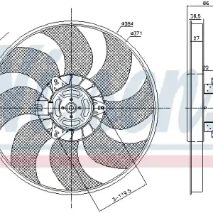 Oferta Wentylator NISSENS 85779