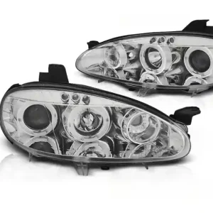 Lampy Przednie Chrome Ringi Do Mazda Mx5 01-05 Wysoka jakość