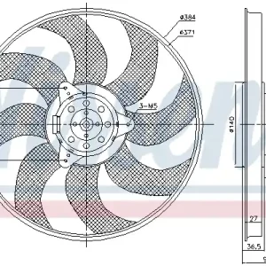 Nowość Wentylator NISSENS 85794