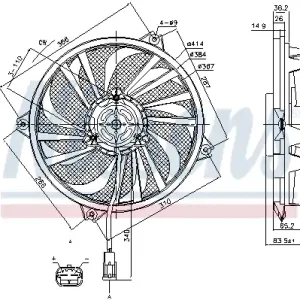Wentylator NISSENS 85789 Wysoka jakość