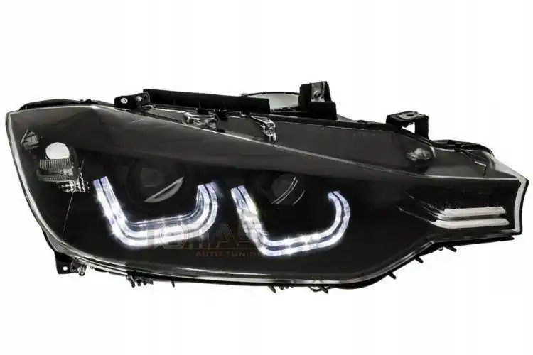 Darmowa dostawa Lampy przednie BMW F30 F31 11-15 BLACK RINGI LED