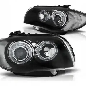 Lampy przednie BMW E87 E81 04-11 Ringi Led Black Wysoka jakość