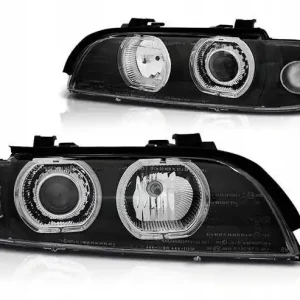 Najlepsza cena Lampy Przednie BMW E39 95-03 Black Ringi LED Depo