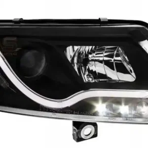 Lampy przednie AUDI A6 C6 xenon tube black drl Kup teraz