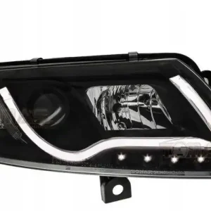 Lampy przednie AUDI A6 C6 Black Tube LED Bezpieczna płatność